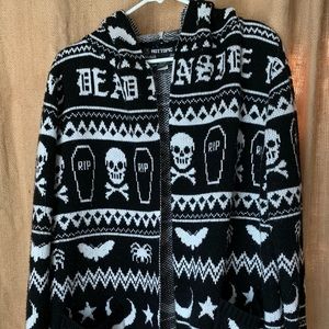 Women’s hooded Hot Topic Halloween cardigan